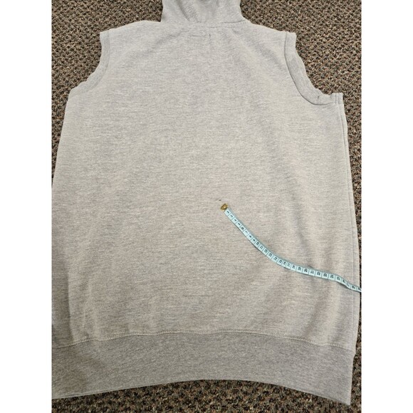 Dallas Cowboys NFL Team Apparel Hoodie Sleeveless Sweatshirt Gray (Men's Large) - Picture 6 of 7